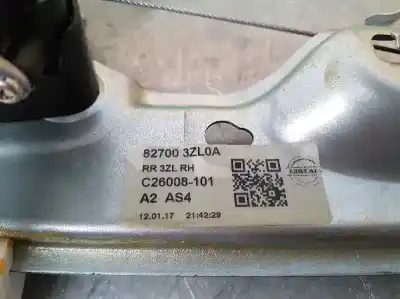 Автозапчасти б/у задний правый стеклорегулятор за nissan pulsar (c13) acenta ссылки oem iam 827003zl0a  c26008101