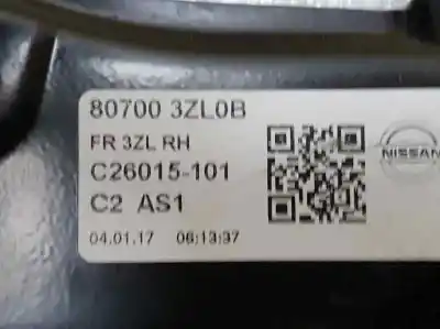Автозапчасти б/у регулятор стекла переднего правого за nissan pulsar (c13) acenta ссылки oem iam 807003zl0b  c26015101
