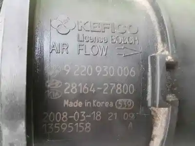 Peça sobressalente para automóvel em segunda mão medidor de massa de ar por kia magentis active referências oem iam 2816427800  9220930006