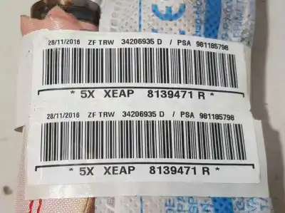 Peça sobressalente para automóvel em segunda mão airbag frontal lado direito por citroen c3 shine referências oem iam 981185798  