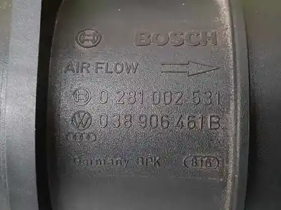 Автозапчастина б/у витратомір повітря для seat ibiza (6j5) reference посилання на oem iam 038906461b  0281002531