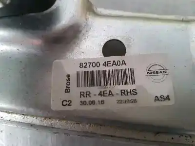 Peça sobressalente para automóvel em segunda mão elevador de vidros traseiro direito por nissan qashqai (j11) acenta referências oem iam 827004ea0a  2 pins