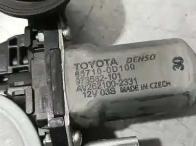 Автозапчастина б/у регулятор переднього правого скла для toyota yaris hsd active посилання на oem iam 857100d100 denso electrico 6 pins 973582101