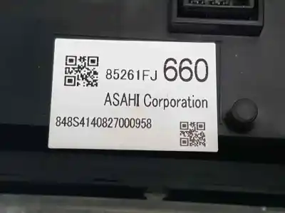 Second-hand car spare part multifunction display for subaru xv sport oem iam references 85261fj660  