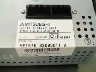 Second-hand car spare part gps navigation system for mitsubishi grandis (na0w) 2.0 di-d inform oem iam references 8750a111  me157063095011a