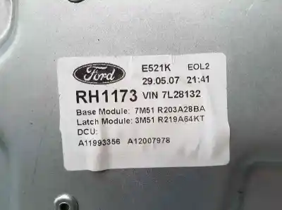 İkinci el araba yedek parçası ön sag pencere regülatörü için ford c-max (cb3) ghia oem iam referansları rh1173  2 pins