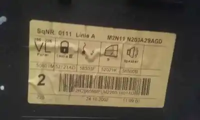 Second-hand car spare part driver left window regulator for ford fusion (cbk) ambiente oem iam references 1633278  2 pins