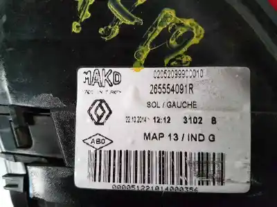 Second-hand car spare part left tailgate light for renault clio iv authentique oem iam references 265554091r  