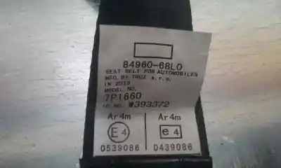 Peça sobressalente para automóvel em segunda mão cinto de segurança traseiro esquerdo por suzuki swift azg (nz) ga referências oem iam 8496068l0  