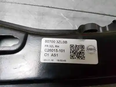 Автозапчастина б/у регулятор переднього правого скла для nissan pulsar (c13) acenta посилання на oem iam 807003zl0b  c26015101