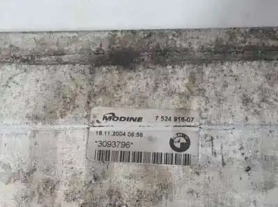 Peça sobressalente para automóvel em segunda mão intercooler por bmw serie 1 berlina (e81/e87) 120d referências oem iam 752491607  3093796