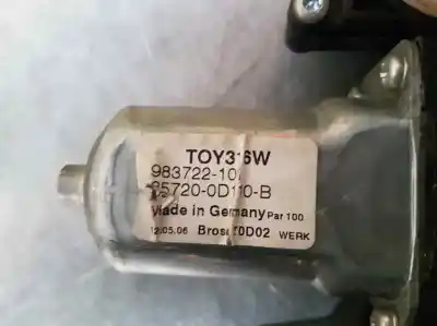 Second-hand car spare part driver left window regulator for toyota yaris (ksp9/scp9/nlp9) básico oem iam references 857200d110b  983722101
