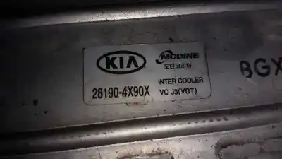 Peça sobressalente para automóvel em segunda mão intercooler por kia carnival 2.9 crdi vgt active referências oem iam 281904x90x  
