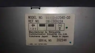 Автозапчастина б/у перемикач керування радіо для toyota yaris verso (ncp2/nlp2) 1.4 d-4d linea luna посилання на oem iam cnts0922a  8611052040c0