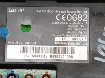 İkinci el araba yedek parçası gps navigasyon sistemi için renault megane iii berlina 5 p business oem iam referansları 259153411r  