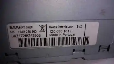 Автозапчастина б/у аудіо система / радіо cd для skoda octavia combi (1z5) ambiente посилання на oem iam 7648256360  1z0035161f