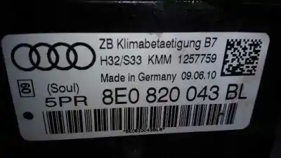 Second-hand car spare part climate control for seat exeo berlina (3r2) reference oem iam references 1257759  8e0820043bl