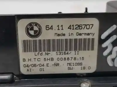 Second-hand car spare part climate control for bmw serie 3 compact (e46) 320td oem iam references 64114126707  5hb00887815