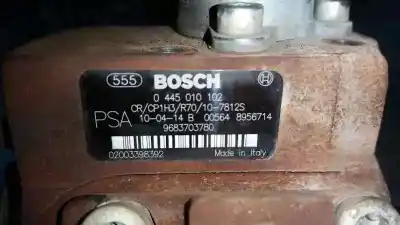 Peça sobressalente para automóvel em segunda mão bomba alta por citroen c3 1.6 16v hdi referências oem iam 0445010102  9683703780