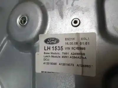 Second-hand car spare part rear left window regulator for ford focus lim. (cb4) trend oem iam references 7m51a24995db  8m51a264a27aa