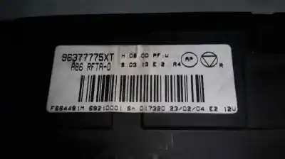 Peça sobressalente para automóvel em segunda mão comando de sofagem (chauffage / ar condicionado) por citroen c3 1.4 hdi exclusive referências oem iam 96377775xt  