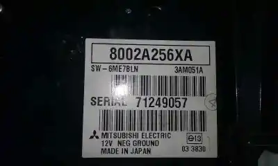 Second-hand car spare part radio control switch for mitsubishi montero (v80/v90) 3.2 di-d intense oem iam references 8002a256xa  