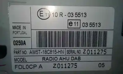 Piesă de schimb auto la mâna a doua sistem audio / cd radio casetofon pentru ford fiesta (ccn) van referințe oem iam   am5t18c815hn