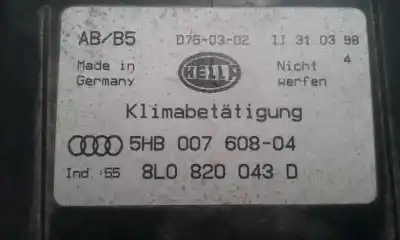 Pezzo di ricambio per auto di seconda mano controllo climatico per audi a3 (8l) 1.8 20v turbo riferimenti oem iam 8l0820043d  5hb00760404