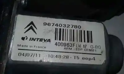 Pièce détachée automobile d'occasion léve glace avant gauche pour citroen c4 picasso exclusive références oem iam   26 pins
