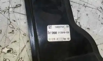 Second-hand car spare part passenger side right window regulator for opel astra j lim. selective oem iam references 13350759  912049108
