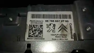 Peça sobressalente para automóvel em segunda mão sistema de áudio / rádio cd por citroen c4 picasso 2.0 16v cat (rft / xu10j4d) referências oem iam 96766657xt00   Peça sobressalente para automóvel em segunda mão sistema de áudio / rádio cd por citroen c4 picasso 2.0 16v cat (rft / xu10j4d) referências oem iam 96766657xt00