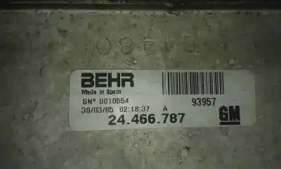 Pezzo di ricambio per auto di seconda mano intercooler per opel corsa c cosmo riferimenti oem iam 24466787  