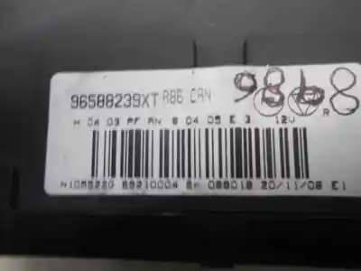 Peça sobressalente para automóvel em segunda mão comando de sofagem (chauffage / ar condicionado) por citroen c3 1.4 referências oem iam n105522g  96588239xt