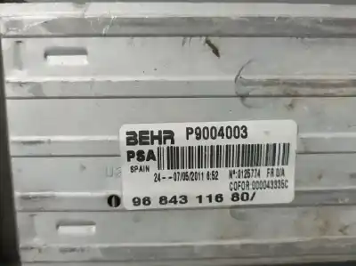 Second-hand car spare part intercooler for citroen c3 selection oem iam references 9684311680  p9004003