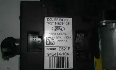 Pezzo di ricambio per auto di seconda mano motore alzacristalli posteriore destro per ford kuga (cbv) titanium riferimenti oem iam 7m5t14b534ce  14 pins