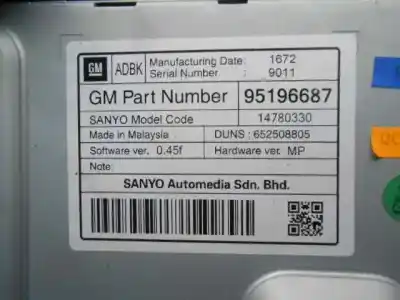 Peça sobressalente para automóvel em segunda mão módulo / sistema de navegação gps por opel astra j lim. excellence referências oem iam 13360093  