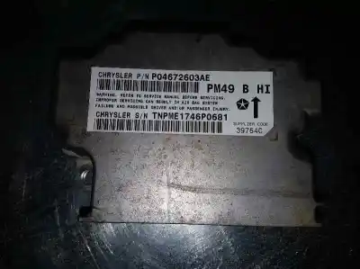 Peça sobressalente para automóvel em segunda mão kit airbag por dodge caliber se referências oem iam p04672603ae  