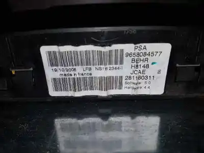 Piesă de schimb auto la mâna a doua panou clima pentru citroen c4 coupe vtr plus referințe oem iam 9658084577  281160311
