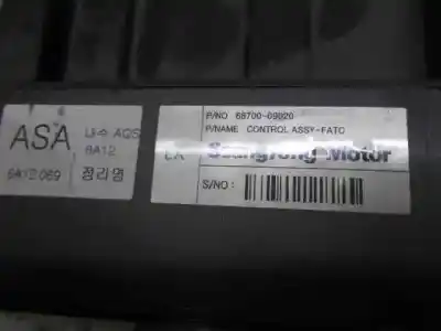 Автозапчастина б/у клімат-контроль для ssangyong kyron 2.0 xdi 4x4 посилання на oem iam 6870009020  6870009020