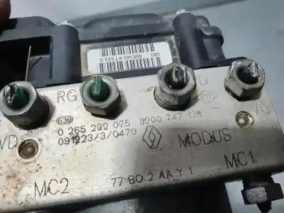Second-hand car spare part abs for renault grand modus authentique oem iam references 8200747138  0265232075