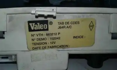 Автозапчастина б/у контроль опалення / кондиціонації для renault scenic (ja..) 1.4 16v rxe посилання на oem iam 663212p  