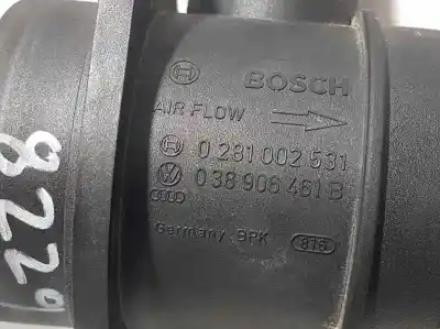 Peça sobressalente para automóvel em segunda mão medidor de massa de ar por seat leon (1m1) last edition referências oem iam 038906461b  0281002531