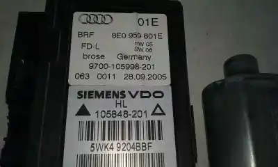 Автозапчасти б/у мотор заднего левого стекла за audi a4 avant (8e) 1.8 t 163 cv / 120 kw ссылки oem iam 8e0959801e  