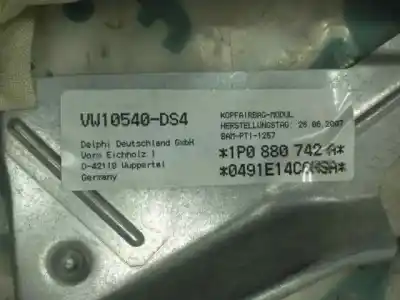 Peça sobressalente para automóvel em segunda mão airbag de cortina dianteiro direito por seat leon (1p1) reference referências oem iam 1p0880742a  