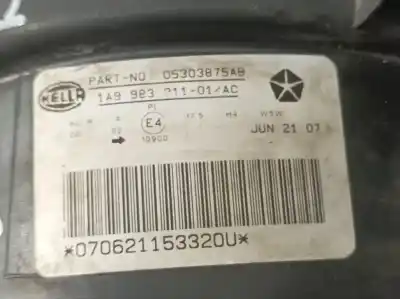 Second-hand car spare part left headlight for jeep compass limited oem iam references 05303875ab  1a998321101ac