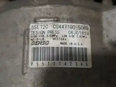 Second-hand car spare part air conditioning compressor for jeep compass limited oem iam references 06j01834  4471905069