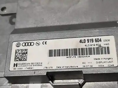 Автозапчасти б/у многофункциональный дисплей за audi q7 (4l) v6 3.0 tdi (176kw) clean diesel ambiente ссылки oem iam 4l0919604  93551746081