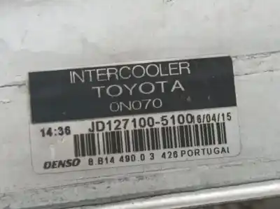 Peça sobressalente para automóvel em segunda mão intercooler por toyota yaris active referências oem iam jd1271005100  8b1449003426