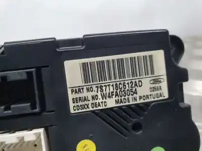 Peça sobressalente para automóvel em segunda mão comando de sofagem (chauffage / ar condicionado) por ford s-max (ca1) trend referências oem iam 7s7t18c612ad  w4fa03054