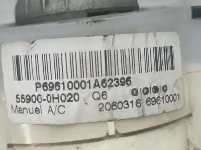 Second-hand car spare part heating / air conditioning control panel for citroen c1 attraction oem iam references 559000h020  2060316